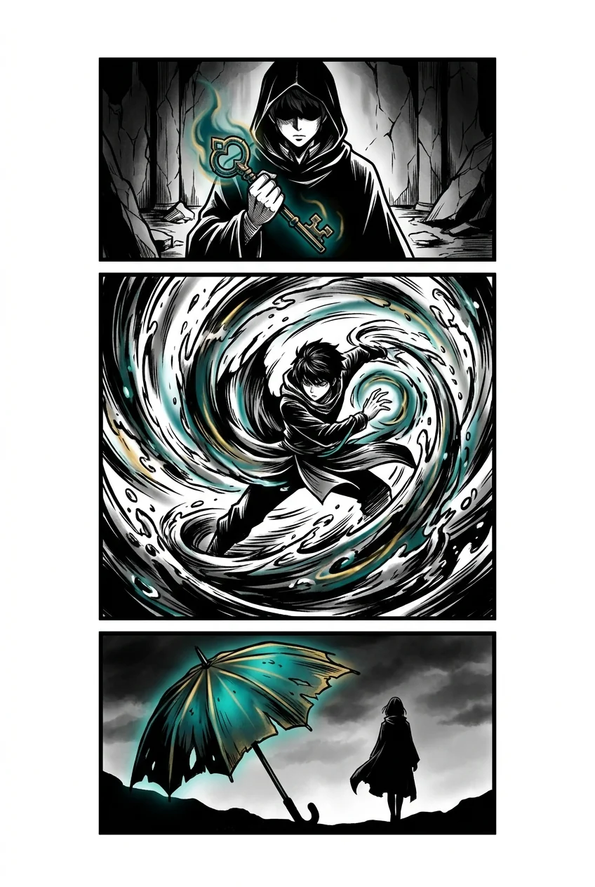 Bam (25th Bam) (Tower of God) anime dövme tasarımı — kare kare manga panel