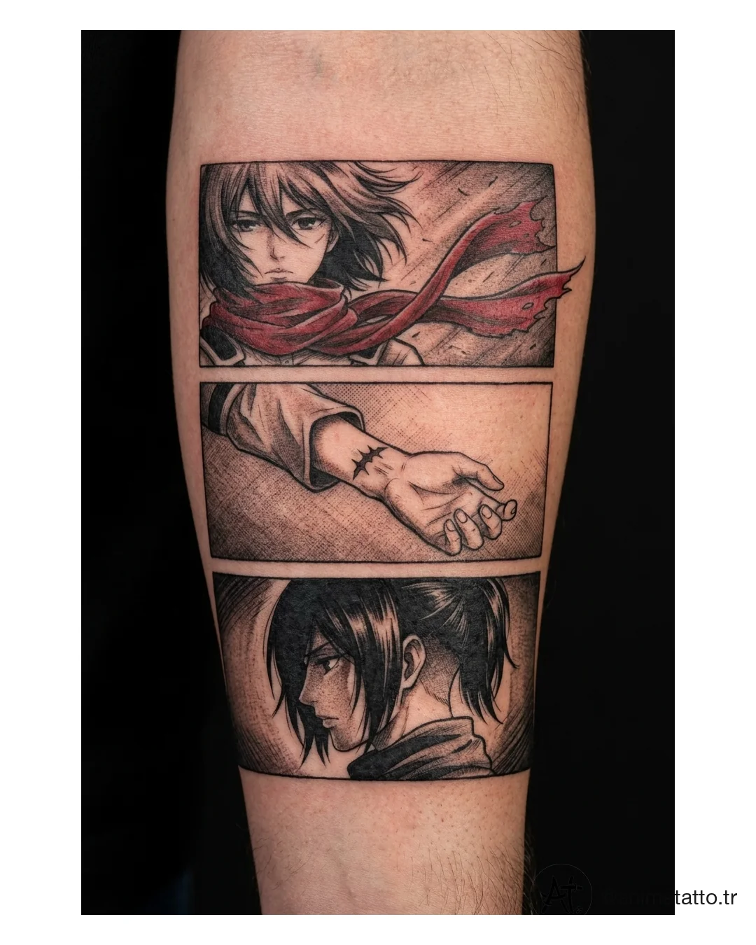 Mikasa Ackerman dövme slide 2
