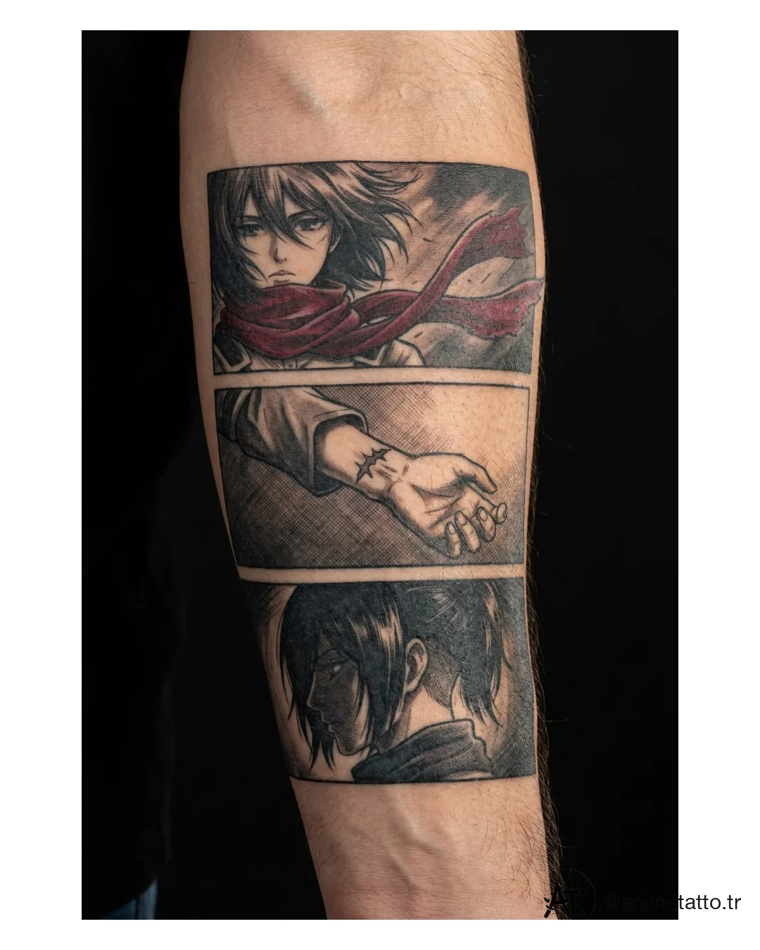 Mikasa Ackerman dövme slide 3
